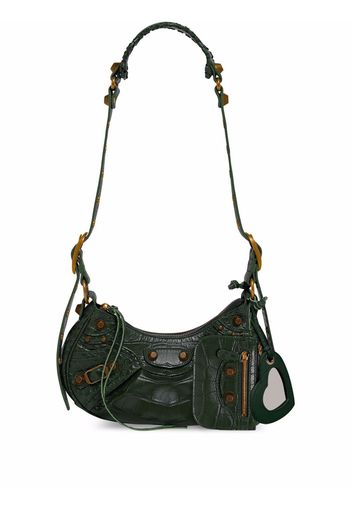 Balenciaga Borsa a spalla Le Cagole XS - Verde