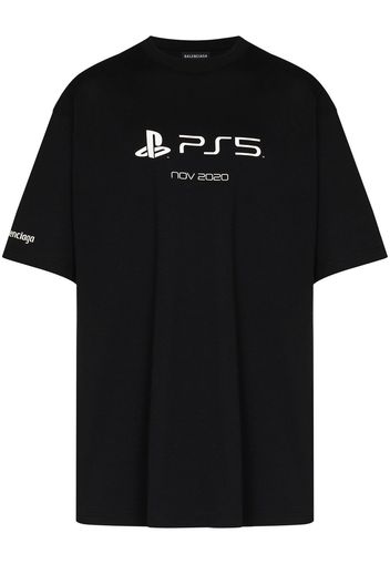 Balenciaga T-shirt PlayStation™ con stampa - Nero