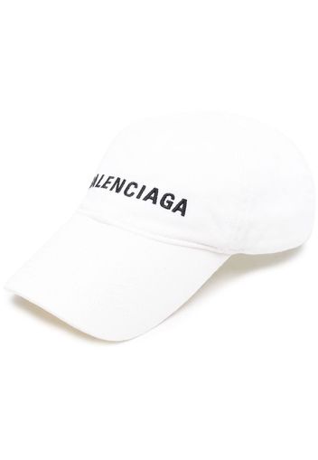 Balenciaga Cappello da baseball con ricamo - Bianco