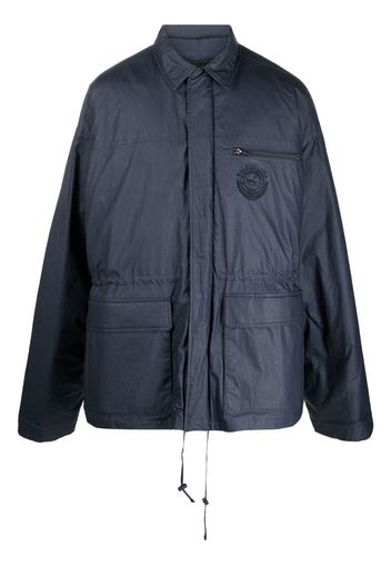 Balenciaga removable lining parka - Blu