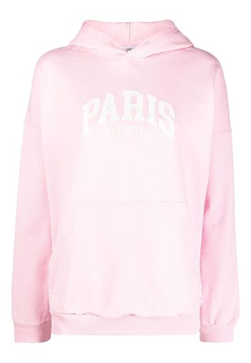 Balenciaga logo wide-fit hoodie - Rosa