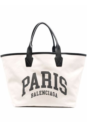 Balenciaga large Cities Paris Jumbo tote bag - Toni neutri