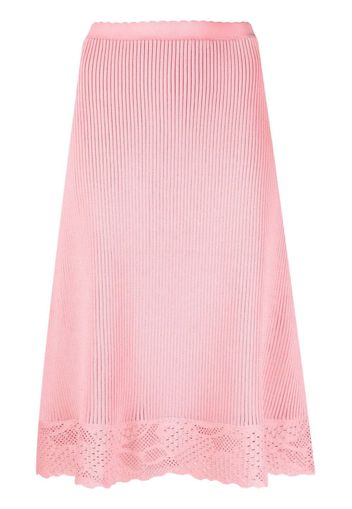 Balenciaga pointelle-knit slip skirt - Rosa