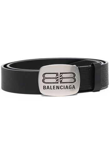 Balenciaga Cintura con fibbia logo - Nero