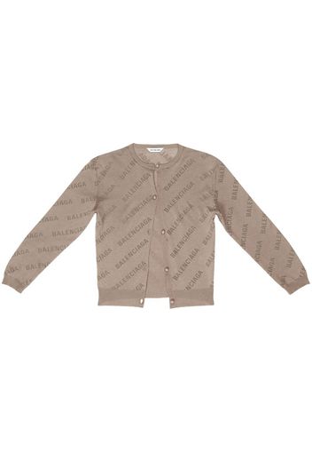 Balenciaga Cardigan con stampa - Toni neutri