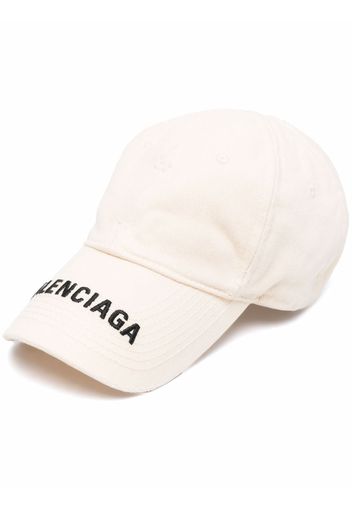 Balenciaga Cappello da baseball con ricamo - Toni neutri