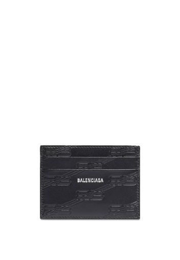 Balenciaga embossed monogram cardholder - Nero