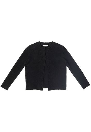 Balenciaga chunky-knit cotton cardigan - Nero