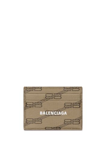 Balenciaga Portacarte con monogramma BB - Toni neutri