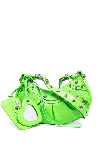 Balenciaga Borsa a spalla XS Le Cagole - Verde