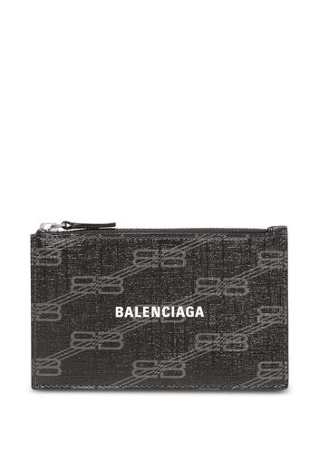 Balenciaga Portacarte con monogramma BB - Nero