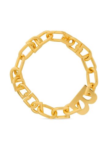 BALENCIAGA XXL B chain necklace - Oro