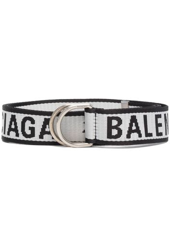 Balenciaga all-over logo-print belt - Grigio