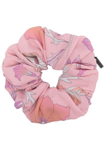 Balenciaga floral-print cotton scrunchie - Rosa