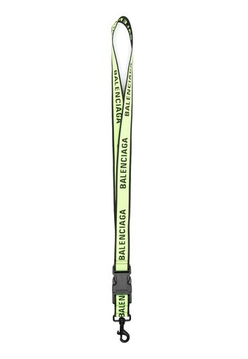 Balenciaga logo-print lanyard - Verde