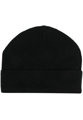 Balenciaga monogram-jacquard beanie - Nero