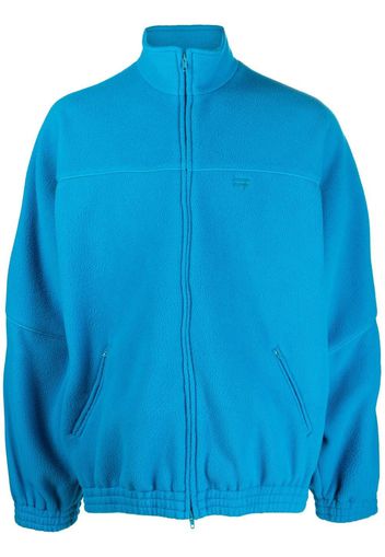 Balenciaga oversized fleece tracksuit jacket - Blu