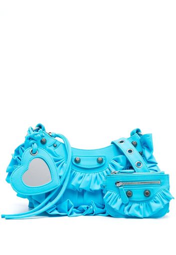 Balenciaga Borsa a spalla Le Cagole XS - Blu