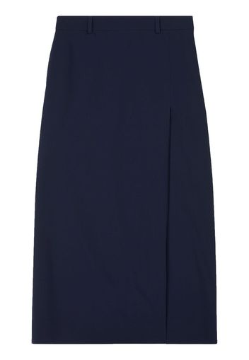 Balenciaga front slit skirt - Blu