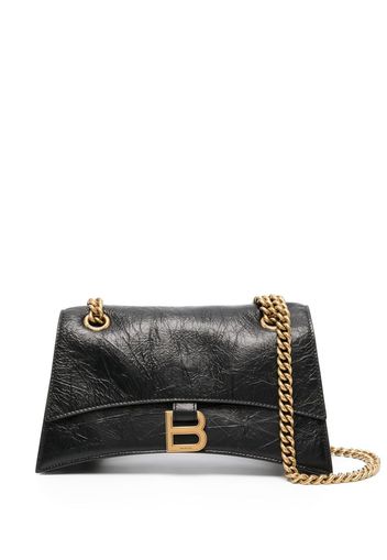 Balenciaga Borsa a spalla Crush piccola - Nero