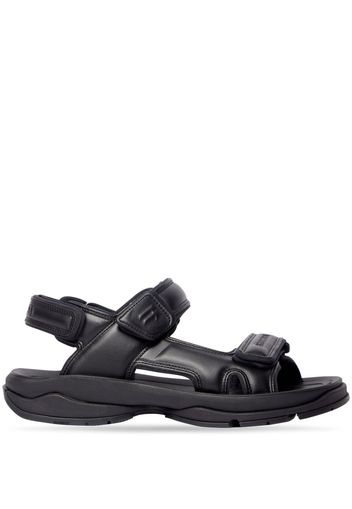 Balenciaga Tourist chunky faux-leather sandals - Nero