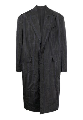 Balenciaga Trench Principe di Galles lungo - Grigio