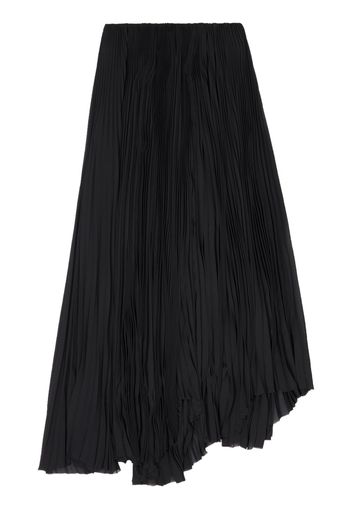 Balenciaga asymmetric pleated skirt - Nero