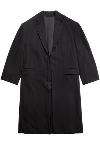 Balenciaga oversized long-sleeve wool coat - Nero