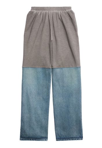 Balenciaga Pantaloni sportivi con applicazione - Blu