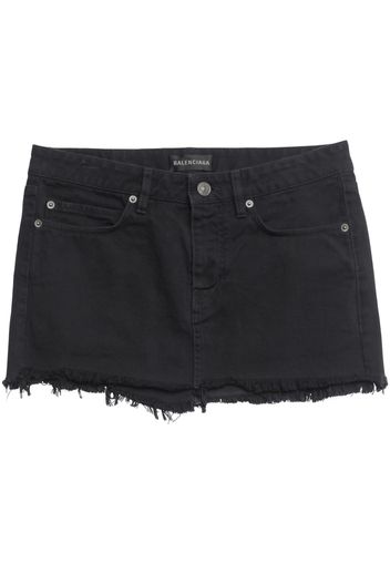 Balenciaga distressed denim mini skirt - 1700 -PEACH PITCH BLACK
