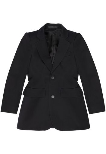 Balenciaga single-breasted wool blazer - Nero