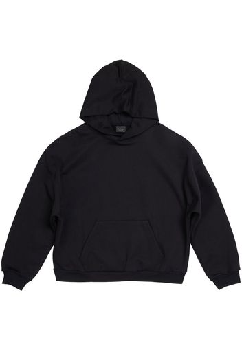 Balenciaga logo-print long-sleeve hoodie - Nero