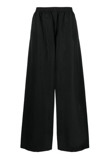 Balenciaga wide-leg cotton track pants - Nero