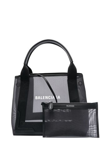 Balenciaga Cabas mesh tote bag - Nero