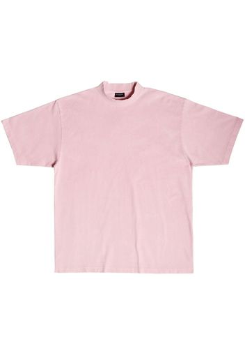 Balenciaga T-shirt girocollo con ricamo - Rosa