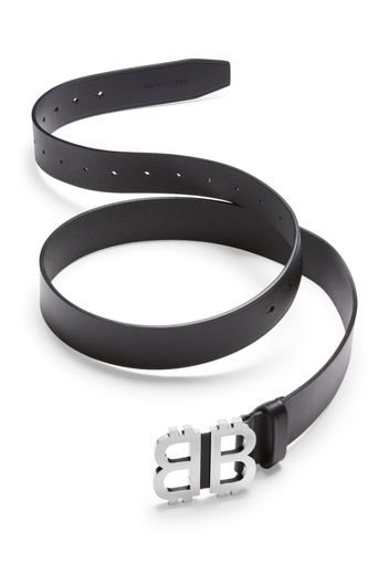 Balenciaga Crypto BB leather belt - Nero