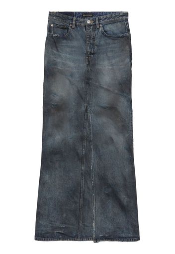 Balenciaga Gonna lunga denim - Blu