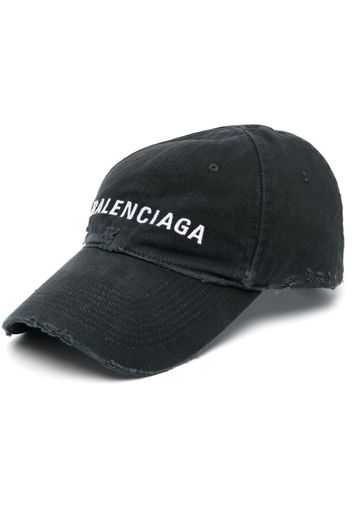 Balenciaga logo-embroidery baseball cap - Nero
