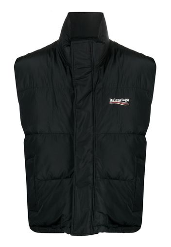 Balenciaga Gilet imbottito con stampa Cocoon - Nero