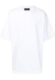 Balenciaga T-shirt oversize con ricamo - Bianco