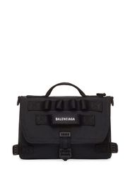 Balenciaga embroidered-logo messenger bag - Nero