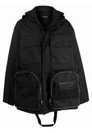 Balenciaga Transformer Gym Bag parka coat - Nero