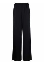 Balenciaga logo-waistband wide-leg trousers - Nero