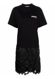 Balenciaga T-shirt slip dress - Nero