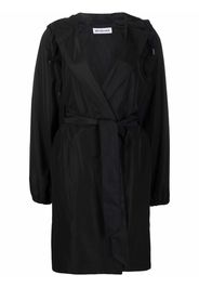 Balenciaga belted hooded raincoat - Nero