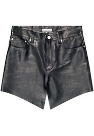 Balenciaga Cut-Up leather mini skirt - Nero
