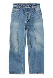 Balenciaga Jeans a gamba ampia crop - Blu