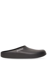 Balenciaga rubber logo-print slides - Nero