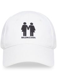 Balenciaga Cappello da baseball Pride con ricamo - Bianco