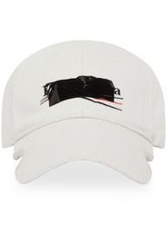 Balenciaga gaffer-tape cut cap - Bianco